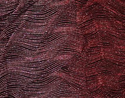 Pink - Red Waves Glitter 1yd
